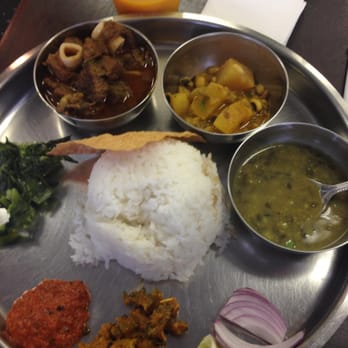 Laliguras Bistro - Goat Thali - Himalayan/Nepalese Near Me - Jackson Heights, New York