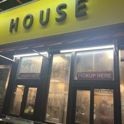 Waffle House - No dine in option just a take out window that adds a 20% Togo fee
