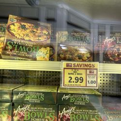 Harris Teeter - Sign says "burrito & entrees" are $2.99 with this entree directly behind it. When you go to ring it up, it's $5.99.