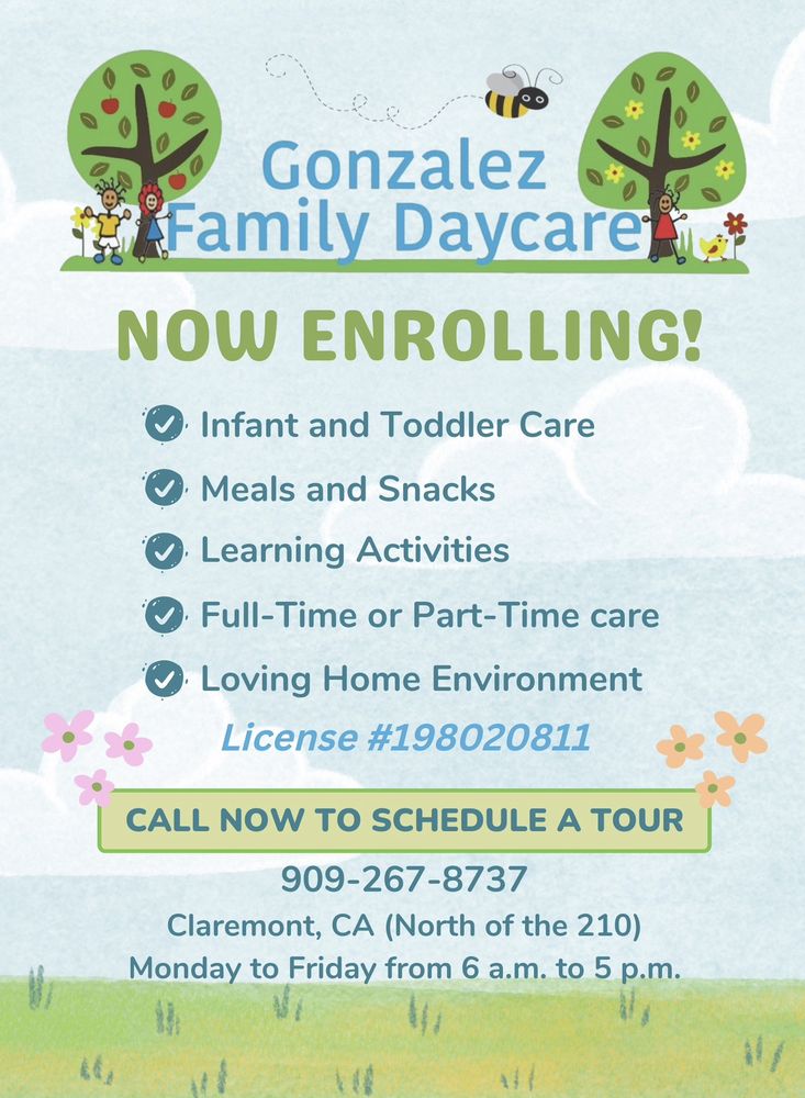 GONZALEZ FAMILY DAYCARE Updated October 2024 709 West Silver Tree
