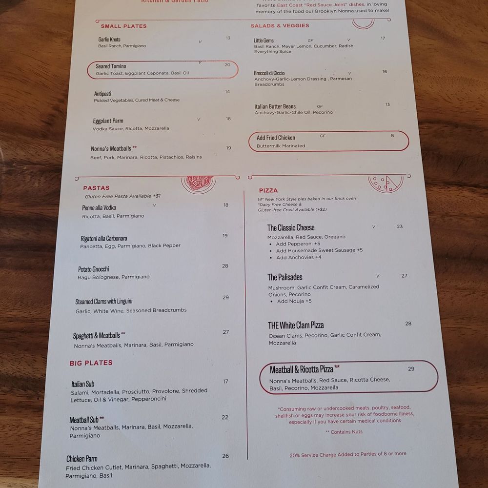 Campanella - Menu as of 4/24/2026 - Italian Near Me - Sebastopol, California Campanella - Menu as of 4/24/2026 - Italian Near Me - Sebastopol, California