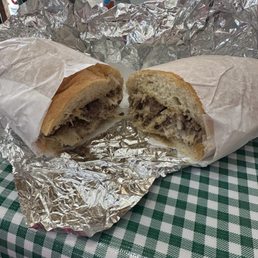 Mushroom steak sandwich Mushroom steak sandwich