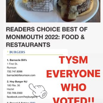 Hey Burger NJ - Voted # 2 Burger!! - Burgers Near Me - Hazlet, New Jersey