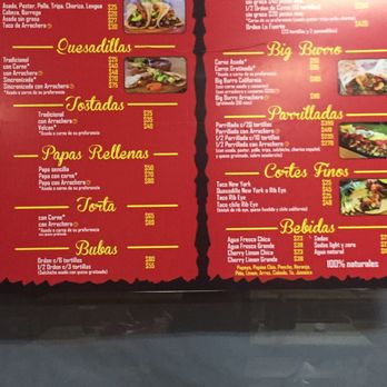 El Fuerte Asador - Here's the Menu! - Tacos Near Me - Mexicali, BCN