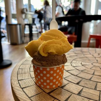 Bottega Italiana - Mango and Nutella gelato. Mango was superb! - Gelato Near Me - Seattle, Washington Bottega Italiana - Mango and Nutella gelato. Mango was superb! - Gelato Near Me - Seattle, Washington