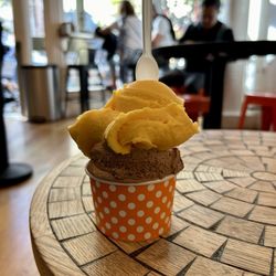 Bottega Italiana - Mango and Nutella gelato. Mango was superb!