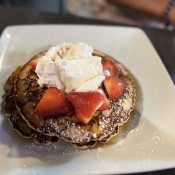 El Catrin Restaurant & Bar - a stack of pancakes topped with whipped cream and strawberries - Bars Near Me - San Antonio, Texas El Catrin Restaurant & Bar - a stack of pancakes topped with whipped cream and strawberries - Bars Near Me - San Antonio, Texas