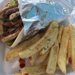 Kal's Joint - Grilled Chicken wrap and fries
