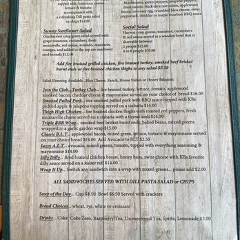KB's Coffee House - Lunch side of menus (only offered at certain times, check before you go, menu states 11am) - American Near Me - Shavertown, Pennsylvania