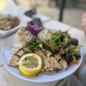 Barefoot Beach Cafe - Fresh caught fish of the day (swordfish) - Breakfast & Brunch Near Me - Honolulu, Hawaii