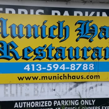 Munich Haus - Parking lot sign - German Near Me - Chicopee, Massachusetts