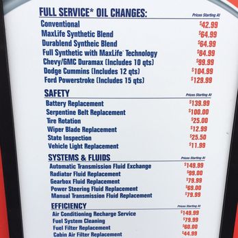 Valvoline Instant Oil Change - Starting prices. - Oil Change Stations Near Me - Keller, Texas
