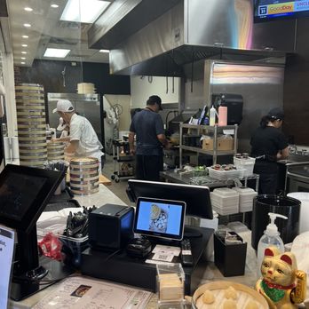 Uncle Dumpling - Extremely efficient kitchen. Fun to watch from my table. - Noodles Near Me - Roseville, California