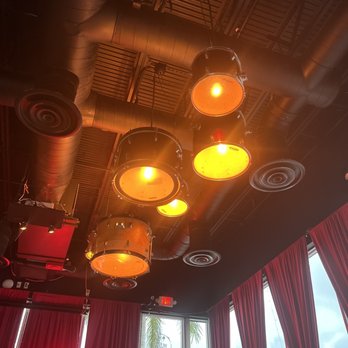 The Blues Burgers - Drum chandelier - Burgers Near Me - Hallandale Beach, Florida The Blues Burgers - Drum chandelier - Burgers Near Me - Hallandale Beach, Florida