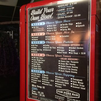 FOB Poke Bar- Seattle - Menu - Poke Near Me - Seattle, Washington FOB Poke Bar- Seattle - Menu - Poke Near Me - Seattle, Washington