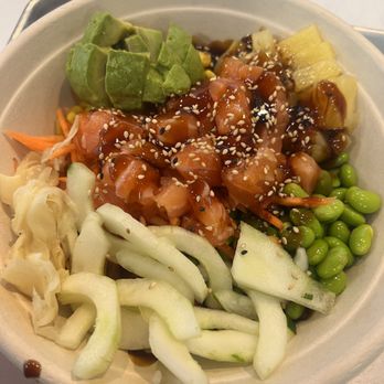 Poke Island - Salmon poke 1 Scoop Salad Bowl - Poke Near Me - Pinellas Park, Florida Poke Island - Salmon poke 1 Scoop Salad Bowl - Poke Near Me - Pinellas Park, Florida