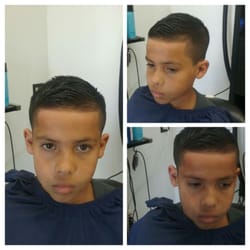 Black Diamond Cuts Barber Shop - Comb-over with a 1/2 in the side and a detailed hair line edge up with razor.