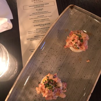 Crosby's Kitchen - Lobster deviled eggs - American Near Me - Chicago, Illinois Crosby's Kitchen - Lobster deviled eggs - American Near Me - Chicago, Illinois