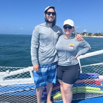 Fury Water Adventures - Me and wifey on the bow of the ship. - Boating Near Me - Key West, Florida Fury Water Adventures - Me and wifey on the bow of the ship. - Boating Near Me - Key West, Florida
