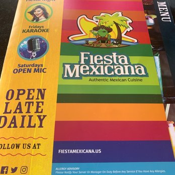Fiesta Mexicana - Menu - Mexican Near Me - Myrtle Beach, South Carolina