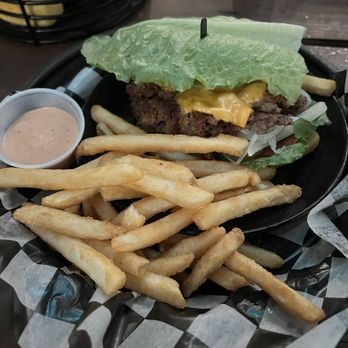 The Bun Lab - Lettuce wrap burger and fries. - Burgers Near Me - Panama City Beach, Florida The Bun Lab - Lettuce wrap burger and fries. - Burgers Near Me - Panama City Beach, Florida