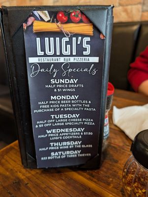 Menu photo 1 Luigi's Pizza Summerfield, NC