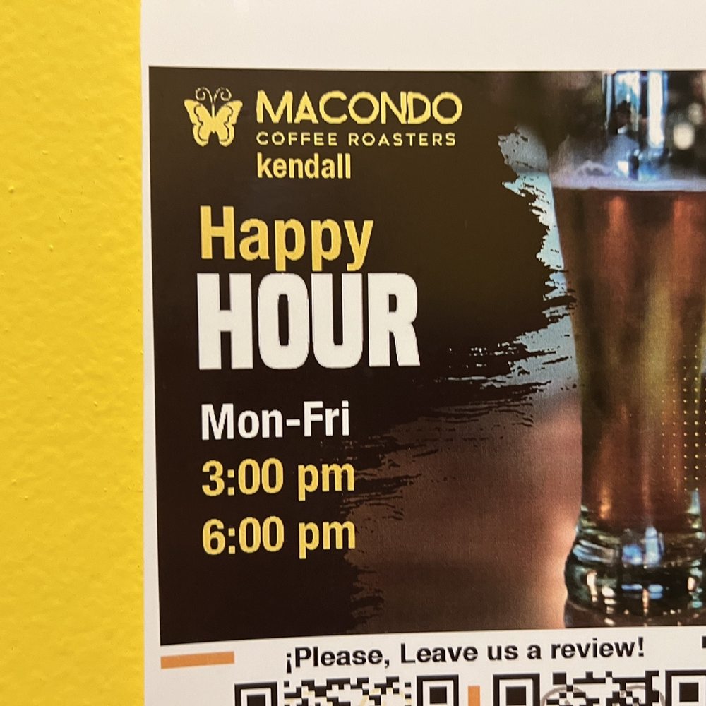 Macondo Coffee Kendall - Happy hour - Coffee & Tea Near Me - Miami, Florida Macondo Coffee Kendall - Happy hour - Coffee & Tea Near Me - Miami, Florida