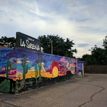 La Sirena - Outside view and mural - Cocktail Bars Near Me - Lubbock, Texas