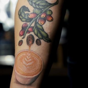 Piercing by Dee - Coffee bean plant gradually changing from cherry to bean to roasted to espresso - Art Supplies Near Me - Santa Ana, California Piercing by Dee - Coffee bean plant gradually changing from cherry to bean to roasted to espresso - Art Supplies Near Me - Santa Ana, California