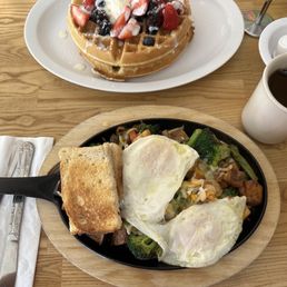 Berries-n-cream Waffles