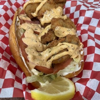 Georgetown Seafood - Oyster po'boy sandwich - Seafood Near Me - Washington, DC, District of Columbia Georgetown Seafood - Oyster po'boy sandwich - Seafood Near Me - Washington, DC, District of Columbia