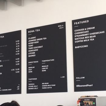 Menu photo 1 Bean + Pearl Brampton, ON Menu photo 1 Bean + Pearl Brampton, ON