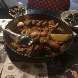 Seafood and Carne Paella Seafood and Carne Paella