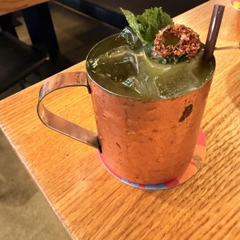 Puesto La Jolla - Passion fruit Mule - Mexican Near Me - La Jolla, California Puesto La Jolla - Passion fruit Mule - Mexican Near Me - La Jolla, California