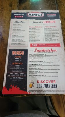 Menu photo 3 Amici Lake Oconee Greensboro, GA