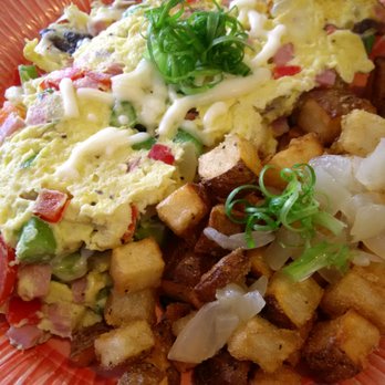 My Cafe - Ultimate veggie scramble with ham! - Breakfast & Brunch Near Me - Kapolei, Hawaii My Cafe - Ultimate veggie scramble with ham! - Breakfast & Brunch Near Me - Kapolei, Hawaii