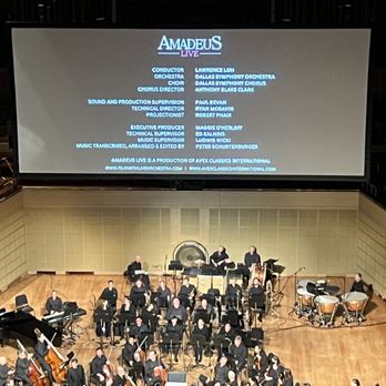Dallas Symphony Orchestra - Amadeus on the big screen while Mozart's music are performed in sync by DSO & Chorus - bravo! (09/02/23) - Music Venues Near Me - Dallas, Texas Dallas Symphony Orchestra - Amadeus on the big screen while Mozart's music are performed in sync by DSO & Chorus - bravo! (09/02/23) - Music Venues Near Me - Dallas, Texas
