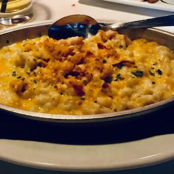 Ruth's Chris Steak House - Lobster Mac & Cheese - thin layer, very small portion.  $42 - Steakhouses Near Me - Markham, Ontario