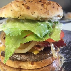 Backyard Grub Food Truck - Bacon cheeseburger with grill onions