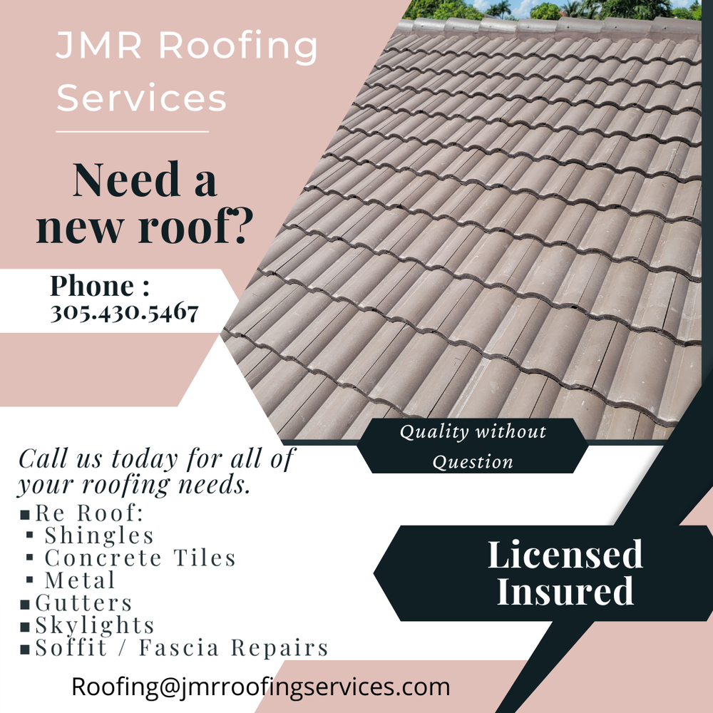 Slide of JMR Roofing Services