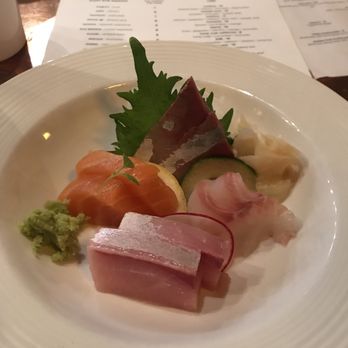 Sushi Aka - Yellowtail, young yellowtail, porgy, and salmon in the sashimi appetizer! - Sushi Bars Near Me - Suffolk, Virginia