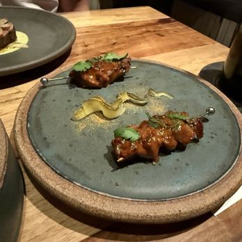 Barley Swine - Scallion roll/zucchini/rib cap - New American Near Me - Austin, Texas