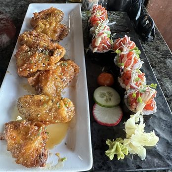 Oku - Saigon Wings and Everybody Loves Raymond Sushi Roll...both were fantastic dishes! - Sushi Bars Near Me - Santa Barbara, California Oku - Saigon Wings and Everybody Loves Raymond Sushi Roll...both were fantastic dishes! - Sushi Bars Near Me - Santa Barbara, California