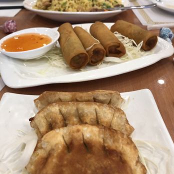 Big Skyy Bistro - 19. Shanghai Pork Dumpling 26. Vegetable Egg Roll and fried rice - Seafood Near Me - Riverside, California Big Skyy Bistro - 19. Shanghai Pork Dumpling 26. Vegetable Egg Roll and fried rice - Seafood Near Me - Riverside, California
