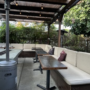 SunCafe - Outside patio by fire - Vegan Near Me - Studio City, California SunCafe - Outside patio by fire - Vegan Near Me - Studio City, California