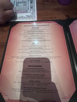 Menu photo 2 5th Street Steakhouse Chico, CA