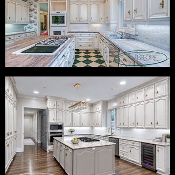 Design By Keti - Before-and-after HP kitchen renovation by Design by KETI, transforming dated finishes with updated floors, lighting, plumbing & appliances - Interior Design Near Me - Dallas, Texas Design By Keti - Before-and-after HP kitchen renovation by Design by KETI, transforming dated finishes with updated floors, lighting, plumbing & appliances - Interior Design Near Me - Dallas, Texas