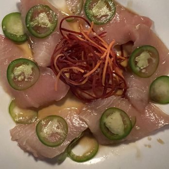 M Sushi - Hamachi sashimi with jalapeño & ponzu sauce - Sushi Bars Near Me - Wailuku, Hawaii M Sushi - Hamachi sashimi with jalapeño & ponzu sauce - Sushi Bars Near Me - Wailuku, Hawaii