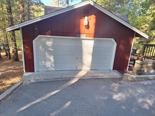 full exterior - this repaint consisted of minor repair to siding replacing deck boards as well as a full repaint of house and deck repair/stain