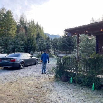 Heart to Heart Tree Farm - Office with wood stove inside - Christmas Trees Near Me - Sedro-Woolley, Washington